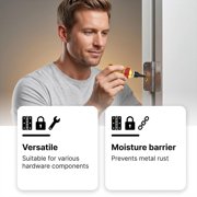 Precision Multi-Purpose Hardware Lubricant Oil, Door Hinge, Grease Lubricant, Mechanical Lube Rust Protection, Smooth Formula For Squeaky Hinges, Locks, Garage Doors, Sliding Tracks
