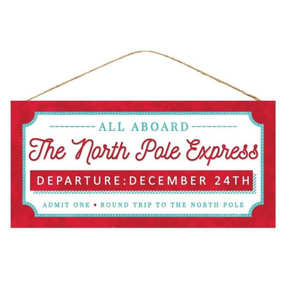 12.5" The North Pole Express Sign Home Decorate ~ Thewre