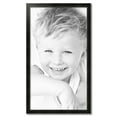 thumbnail image 2 of ArtToFrames 24" x 43" Honors Black with Silver Picture Frame, 24x43 inch Black Wood Poster Frame (WOM-5157), 2 of 7