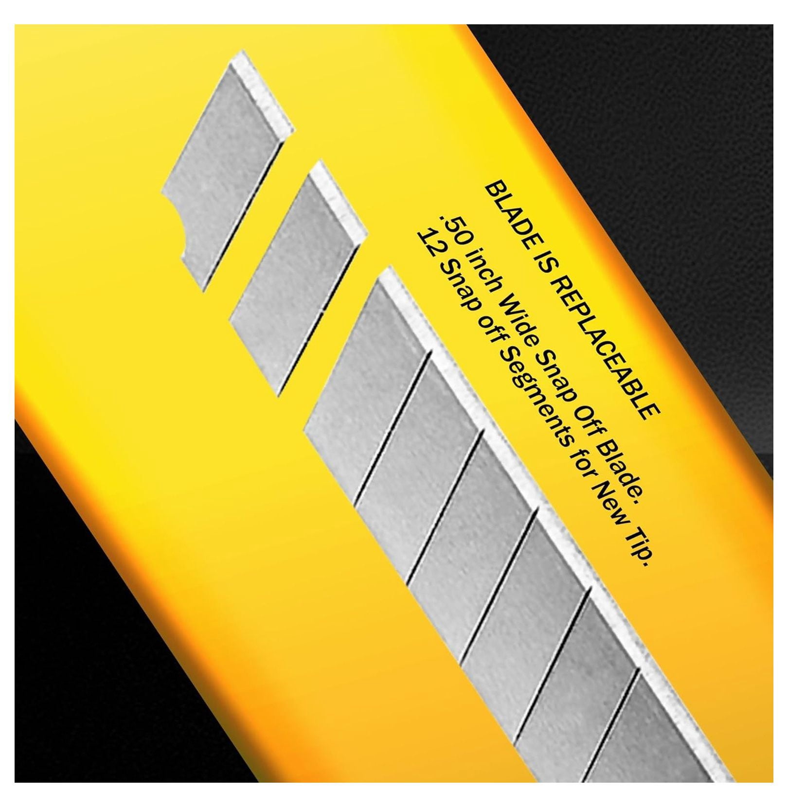 Utility Knife Box Cutters 100 Pack - 9MM Snap Off Blade - 5.25 Inch Yellow Retractable Safety Knife - Heavy Duty Cardboard Opening Knife for Warehouse & Office