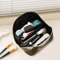thumbnail image 2 of FORMRS Makeup Bag Travel Cosmetic Organizer for Women Fold Flat Zipper Pouch with Handle, Snow Mountains, 2 of 8
