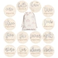 thumbnail image 1 of Monthly Milestone Cards Burbell Hello World Newborn, paquete de 7 unidades, 1 of 6