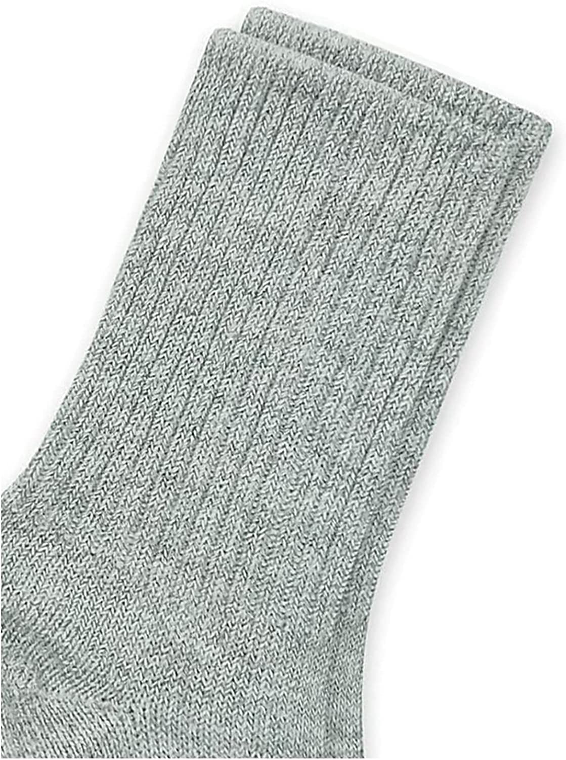 Jefferies Socks Women's Thick Ribbed Cotton Slouch Crew Socks - 2-Pair Pack, Mid Calf, Multiple Colors