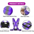 thumbnail image 3 of Running Reflective Vest Gear 3 Pack, Adjustable Safety Vest High Visible Reflective Belt Straps Night Walking Vest, 3 of 7