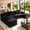 Black, variant on Aukfa 127" Oversized Cloud Sectional Sofa Boneless Couch with USB & Cup Holder Storage Console Modular U Shaped Corduroy Sofa for Living Room, Dark Gray