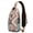 Beige-9, variant on Seaside Nautical Sling Bag with Tropical Fish and Ocean Coral Design, Lightweight Crossbody Backpack, Adjustable Strap, Durable for Beach and Daily Activities
