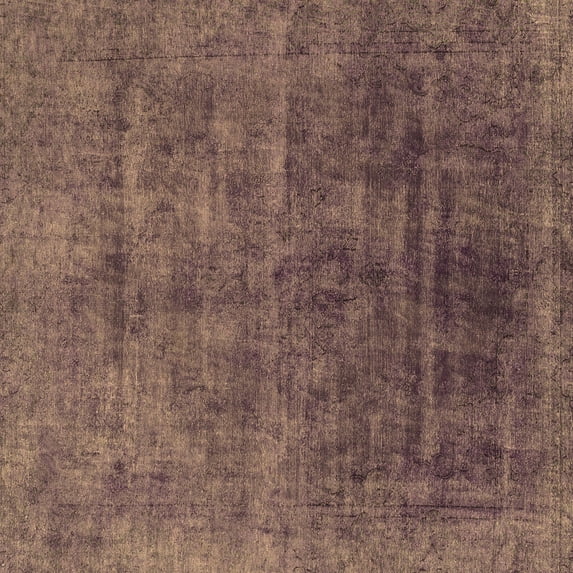 Ahgly Company Indoor Square Abstract Brown Modern Area Rugs, 7' Square
