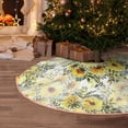 thumbnail image 6 of Daiia Daisies And Wildflowers Drawing Merry Christmas Tree Skirt , Xmas Large Lace-up Tree Skirt, Santa Snowflakes Rustic Home Decorations New Year Party Farmhouse Decor-36", 6 of 7