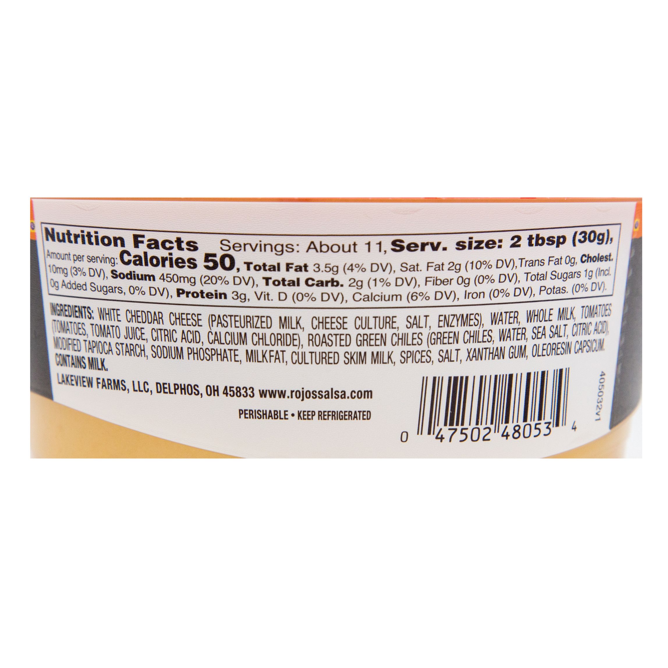 Rojo's Autentico, White Cheddar Cheese Dip, 12 oz