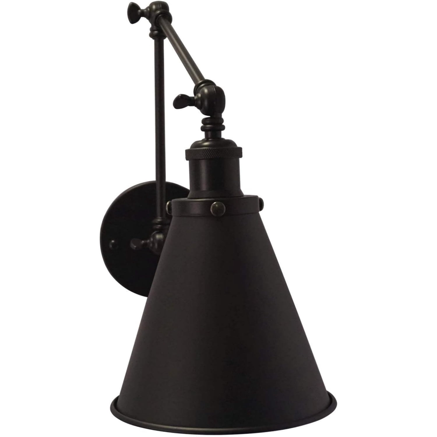 Black Wall Sconce,Angle Adjustable Decorative Wall Mount Light for Living Room Wall Lamp Set of 2