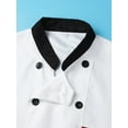 thumbnail image 5 of HULIJA Mens Womens Chef Shirt Restaurant Kitchen Work Uniform Short/Long Sleeve Chef Coat Jacket D03 XXL, 5 of 7