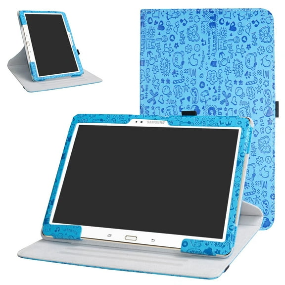 Labanema 10.5" Samsung Tab S 10.5 T800 Case, 360 Degree Rotary Stand 10.5" Samsung Tab S 10.5 T800 Cover, Anti Scratch Waterproof Protective Case for 10.5" Samsung Tab S 10.5 T800 (Blue)