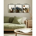 thumbnail image 6 of SHENIFY Morden Mountains Landscape Wall Art Boho Pine Tree Forest Nature Boho Decor Artwork Prints Rustic Living Room Office 11x14in3pcs Black Framed, 6 of 7