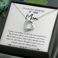 thumbnail image 2 of To Mom Remembrance Message I Miss You Today White Forever Necklace w Message Card, 2 of 20