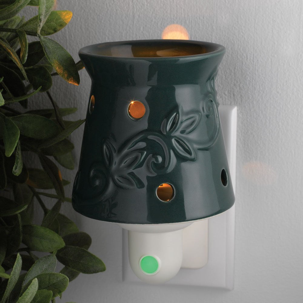 1 Vanilla Scented Disc Night Light Fragrance Warmer Green Design