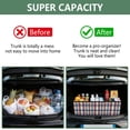 thumbnail image 3 of Collapsible Car Trunk Organizer with Handles 600D Oxford for Car Kitchen and Home Storage, Minimalist Check Pattern 13× 10.2×10.8inch, 3 of 6
