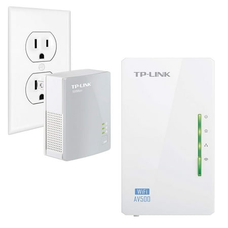 TP-Link AV500 2-Port Powerline Gigabit Wi-Fi Adapter Kit, 2-Kit (TL-WPA4220 KIT)