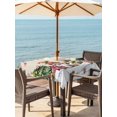 thumbnail image 2 of Outdoor Tablecloth with Umbrella Hole and Zipper, Beige Christmas Square Table Cloth 54x54 Inch Waterproof Tablecloth, Gnomes Xmas Tree Snowflake Gifts Picnic Table Cover for Patio Camping, 2 of 7