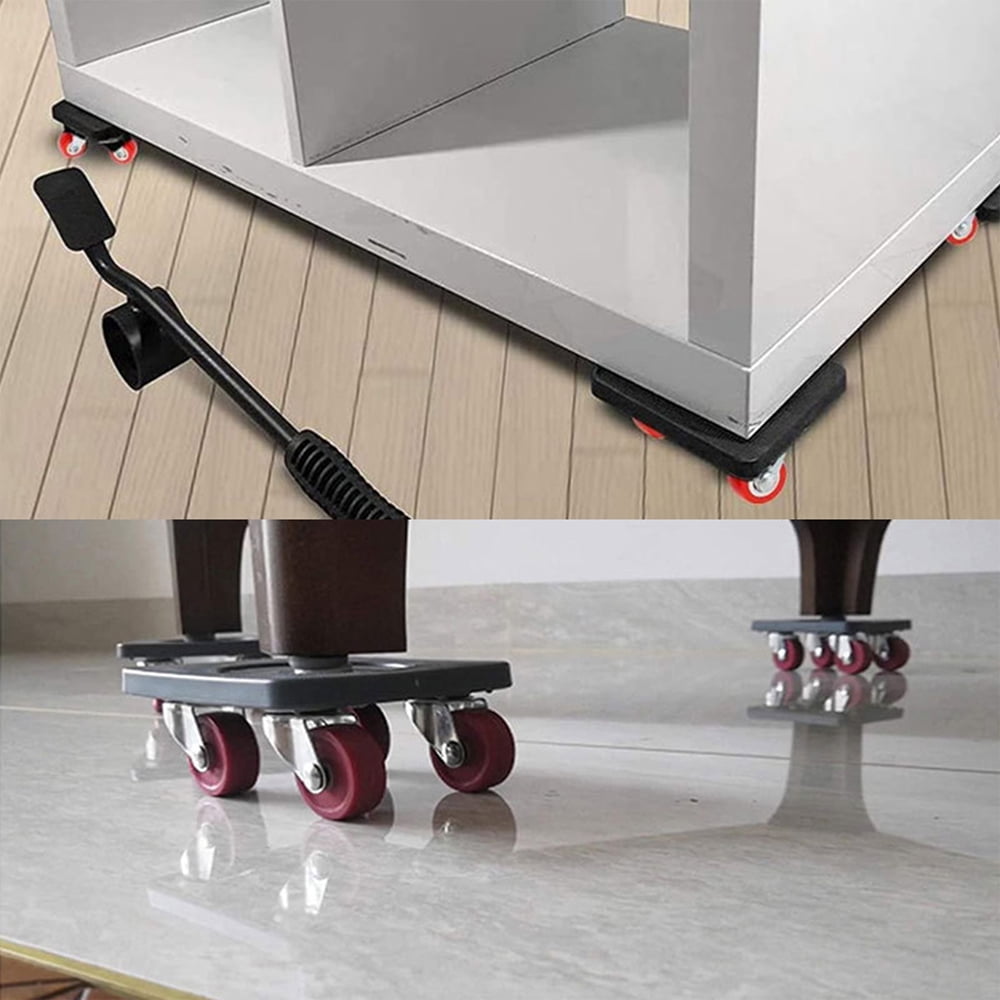 NKTIER Furniture Lifter Mover Tool Set 400KG Heavy Duty Furniture Lifter with 4 Sliders Large Furniture 360 Degree Rotatable Pads Kit for Sofas Refrigerators Carpet Hard Floors Couches