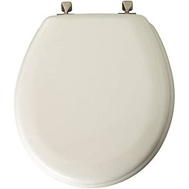 Mayfair Round White Molded Wood Toilet Seat