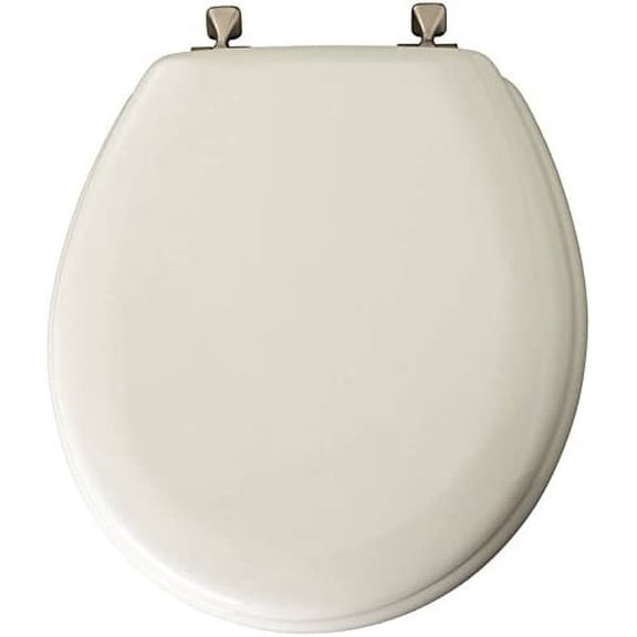 Mayfair Round White Molded Wood Toilet Seat