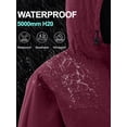 thumbnail image 3 of Pdbokew Packable Rain Jacket for Women Waterproof Raincoats with Hood Wine S, 3 of 6