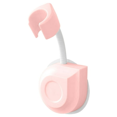 

Showerhead Bracket Wall-mounted Shower Head Holder Plastic 360° Adjustable Bathroom Stand Pink