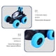 thumbnail image 5 of Coche acrobático todoterreno de alta velocidad con control remoto, 2,4 GHz, tracción en las 4 ruedas, doble cara, rotación de 360°, faros LED, ruedas de goma resistentes, ideal para niños de 5 a 12, 5 of 5