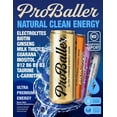 thumbnail image 2 of ProBaller Ultra Premium Energy Drink - Wild Berry ZERO- NSF SPORT CERTIFIED- Natural Clean Energy- Guarna, Ginseng, Essential B-Vitamins- B12 (Methylcobalamin) + more. 12 fl oz (pack of 15), 2 of 5