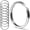 10-piece set, variant on 316 Stainless Steel Key Ring Set, Marine Grade Rustproof Flat Split Rings, DIY Craft Accessories for Keys