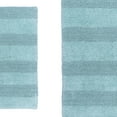 thumbnail image 4 of Splendid Striped Soft Plush Cotton Bath Rug 21" X 34" Light Blue by Castle Hill London, 4 of 5