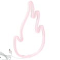thumbnail image 1 of Shisuyan Lampe de Décoration en Forme de Flamme Rouge Néon 1Pcs 11.2X7.4X0.6In, 1 of 8