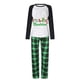thumbnail image 3 of Pijamas familiares a juego de Navidad, diseño exclusivo, patrón colorido, Feliz Navidad, conjunto de pijamas a cuadros verdes, 3 of 3