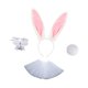 thumbnail image 1 of Bunny orejas de cabeza cola cola accesorios de disfraces de para vestir carnival, 1 of 8