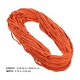 thumbnail image 2 of WEUVEB Hand Woven Orange Cotton Rope for DIY Crafts Handmade Tapestry Woven Bag Drawstring Cord, 2 of 6