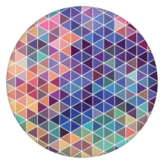 Artistic Tablecloth Featuring Modern Minimalist Abstract and Geometric Patterns, Colorful Tie Dye, Psychedelic Art and Rainbow Gradient for Chic Dining