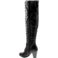 thumbnail image 3 of FOREVER CAMILA-48 Womens Chunky Heel Lace Up Over The Knee High Riding Boots, 3 of 4