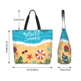 thumbnail image 5 of Sigee Hello Summer1 for Large Capacity Shopping Bag with Inner Pocket, Women's Shoulder Bag Handbag, 5 of 8