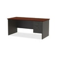 thumbnail image 2 of Lorell, LLR79146, Mahogany Laminate/Charcoal Modular Desk Series, 1 Each, 2 of 4