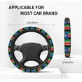 thumbnail image 4 of Cover Flag Of South Sudan Elastic Stretch Steering Wheel Cover Universal Interior Trim Wheel Protector For Car Truck Suv 15 Inches, 4 of 6