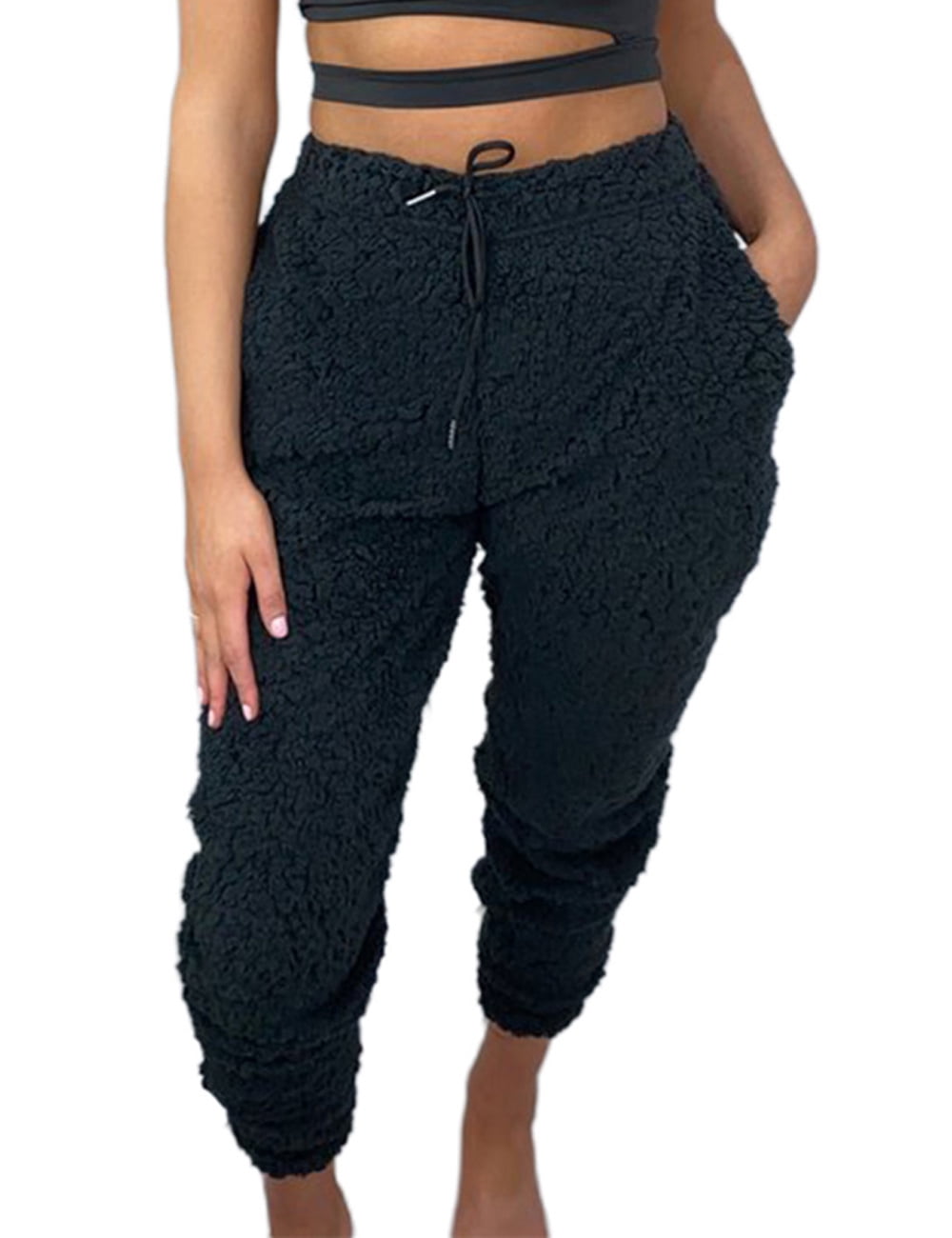 Ma\u0026Baby Womens Warm Plush Drawstring 