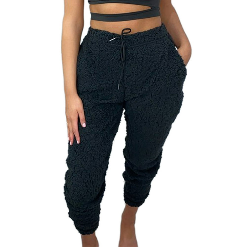 sweatpants with fuzzy inside