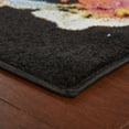thumbnail image 4 of Ox Bay Fusion Black Multi Abstract Ikat Splash Indoor Runner or Area Rug ( 2'3" x 7' ), 4 of 9