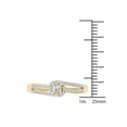 thumbnail image 4 of 1/5 Carat T.W. Diamond Bypass Halo 10kt Yellow Gold Engagement Ring, 4 of 5