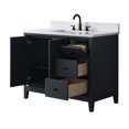 thumbnail image 3 of Vanity Art 42" Bathroom Vanity with Sink and Engineered Marble Top, Freestanding Storage Cabinet with 2 Drawers, 1 Shelf and Flip Down Tray, 3 of 8