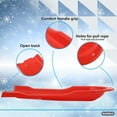 thumbnail image 3 of Superio Traîneau de Neige Torpedo pour Enfants et Adultes, 46 Pouces, Rouge, 3 of 8