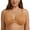 Taupe, variant on MELENECA Women's Racerback Front Closure Bras Plunge Unlined Full Coverage Seamless Underwire Bra Black 34C