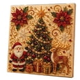 thumbnail image 2 of 2026 DIY Christmas Pearl Diamond Painting Art Kit, Themed Pearl Beads Art Craft with Frame, Holiday Gemstone Diamond Dots Set for Christmas Home Atmosphere (Christmas TreeF), 2 of 7