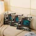 thumbnail image 4 of Erosebridal Western Cowboy Throw Pillow Cover 16"x16" 1 Pcs West Rustic Southwestern Pillow Case Cushion Cover Exotic Plaid Geometric Decorative Throw Pillowcase for Sofa Adult Cushion Case, 4 of 6