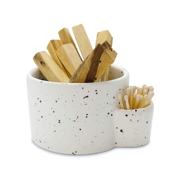 Bursera Ceramic Bowl - White